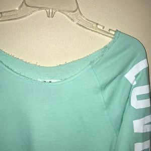 PINK Victoria's Secret Tops - Mint sweatshirt PINK Victoria's Secret Tops - Mint sweatshirt